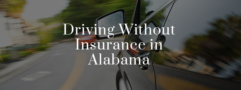 Driving without insurance in Alabama